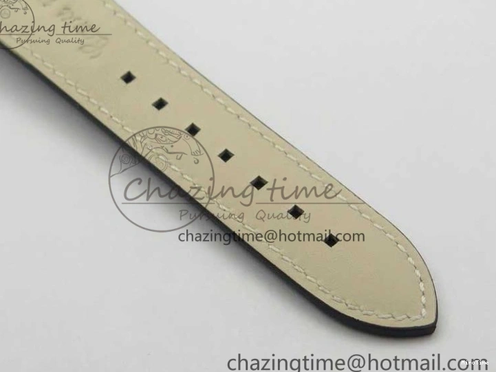 MIROTIME 0404 Practical Calatrava 5524 Pilot Travel Time SS GRF Blue Dial on Black Leather Strap A324 V 7107